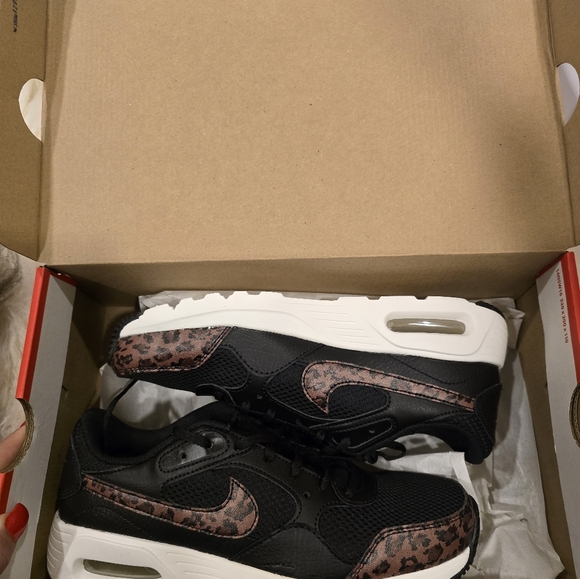 Nike women's sneakers size 7.5 air max sc black leopard - Picture 6 of 8